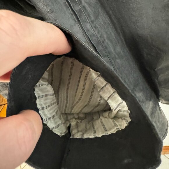 JOHN VARVATOS Waxed Coated Linen Shirt Jacket (sz. 48) - Picture 7 of 12